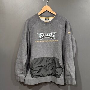 Nike Philadelphia Eagles Men's Gray Crewneck Sweater